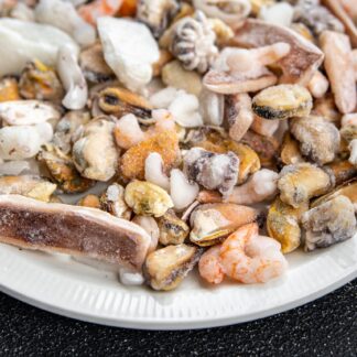 морський коктейль заморожений, морепродукти купити Німеччина, seafood mix Німеччина, заморожені морепродукти доставка, мідії кальмари креветки восьминіг