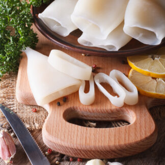 туби кальмара купити Німеччина, кальмар морожений очищений, морепродукти доставка Німеччина, кальмар FAO 41, CAPIBARA морепродукти